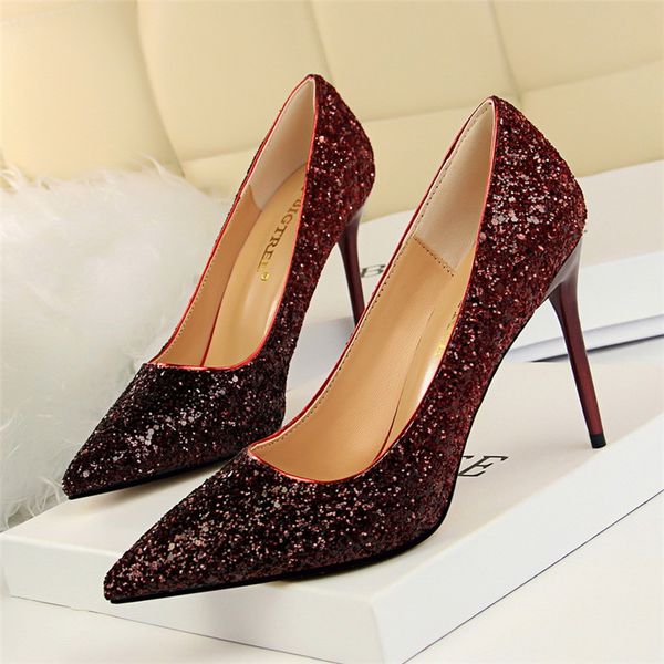 bigtree 1pair bling mix colors pumps party wedding high heels shallow pointed toe thin heels dress womens shoes 9.5 cm fashion, Black
bigtree 1pair bling mix colors pumps party wedding high heels shallow pointed toe thin heels dress womens shoes 9.5 cm fashion, Black