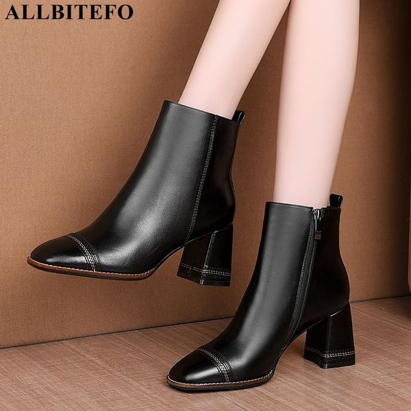 allbitefo new fashion brand genuine leather square toe thick heel ankle boots for women winter snow women boots high heel shoes, Black
allbitefo new fashion brand genuine leather square toe thick heel ankle boots for women winter snow women boots high heel shoes, Black