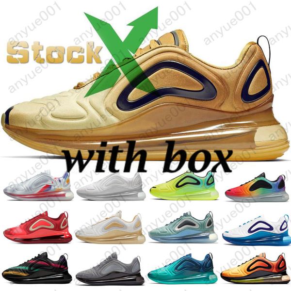 with box 2020 new 720 running shoes full cushioned men women neon triple black carbon grey 72c metallic silver chaussures sneakers 36-45 
with box 2020 new 720 running shoes full cushioned men women neon triple black carbon grey 72c metallic silver chaussures sneakers 36-45
