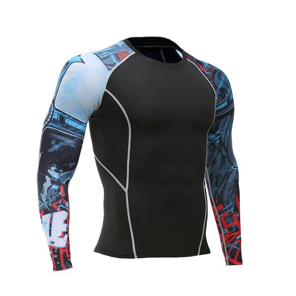 2019 rashgard man running sport shirt men compression fitness tights long sleeve t-shirts gym crossfit soccer jerseys, Black;blue
2019 rashgard man running sport shirt men compression fitness tights long sleeve t-shirts gym crossfit soccer jerseys, Black;blue