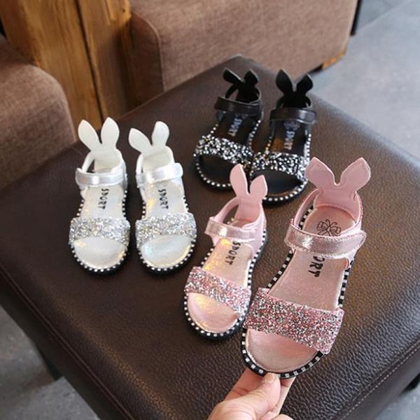 summer children's ear sandals girl's sequin rhinestone roman shoes bag with open toe middle school children's shoes, Black;red
summer children's ear sandals girl's sequin rhinestone roman shoes bag with open toe middle school children's shoes, Black;red