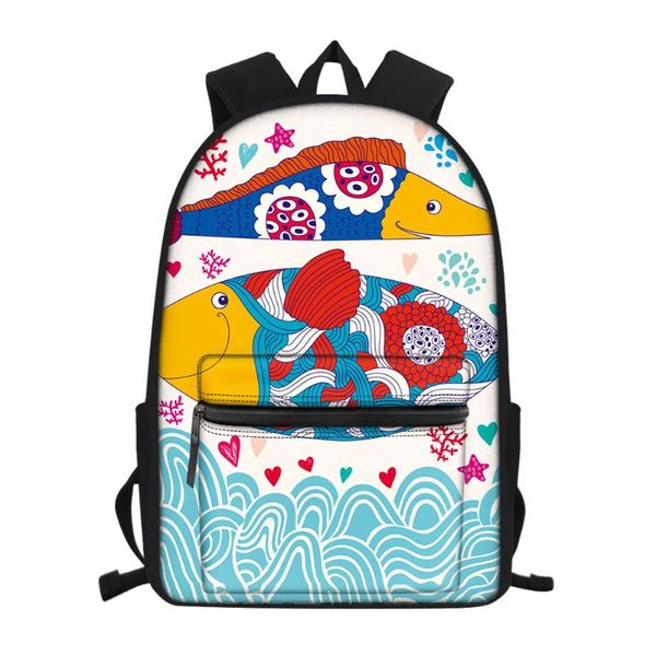 thikin funny fish design pattern schoolbag cartoon students custom school book bag for girls boys marine life mochila escolar
thikin funny fish design pattern schoolbag cartoon students custom school book bag for girls boys marine life mochila escolar