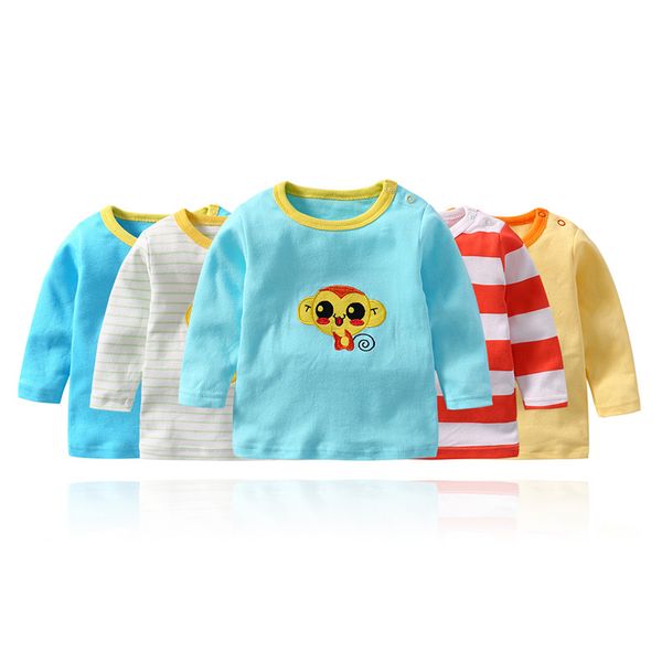 5 pcs/lot baby newborn boys girls t shirts long sleeve clothes infant cartoon printed shirt toddlers babies clothing t200706
5 pcs/lot baby newborn boys girls t shirts long sleeve clothes infant cartoon printed shirt toddlers babies clothing t200706