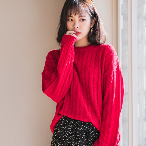 jersey mujer casual loose twisted knitted sweater women autumn winter round neck pullover sweaters pull femme, White;black
jersey mujer casual loose twisted knitted sweater women autumn winter round neck pullover sweaters pull femme, White;black
