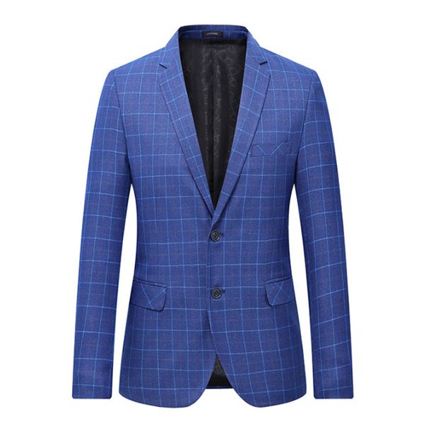 men's suits & blazers 2021 spring single breasted coat fashion classic jacket men size blazer business casual grid, White;black
men's suits & blazers 2021 spring single breasted coat fashion classic jacket men size blazer business casual grid, White;black