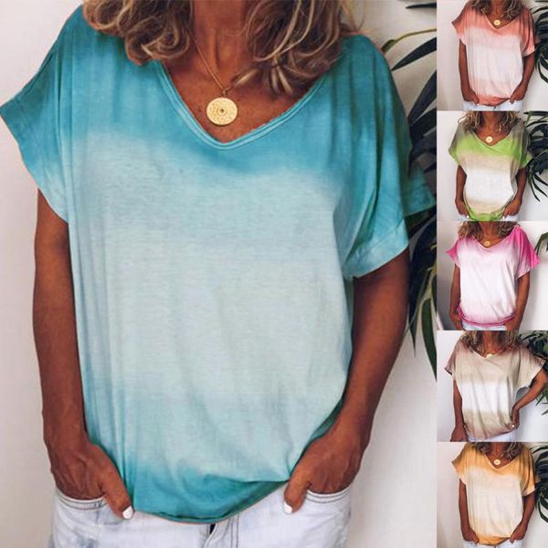 summer new tie-dye printed v-neck short-sleeved t-shirt ladies 2020 womens loose casual tee shirts large sizes#g3, White
summer new tie-dye printed v-neck short-sleeved t-shirt ladies 2020 womens loose casual tee shirts large sizes#g3, White