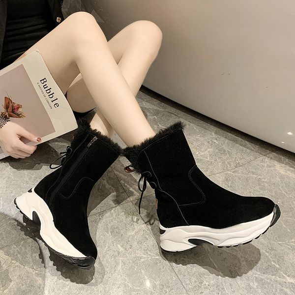 2019 women snow boots waterproof non-slip parent-child winter boots thick fur platform waterproof and warm shoe chaussure u11-44, Black
2019 women snow boots waterproof non-slip parent-child winter boots thick fur platform waterproof and warm shoe chaussure u11-44, Black