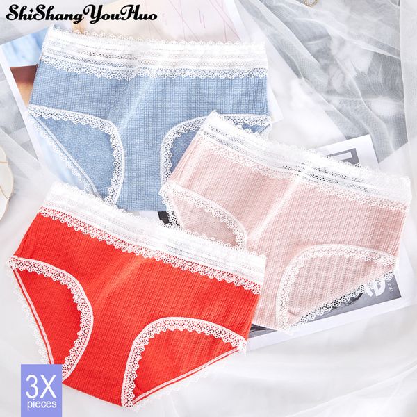 3pcs/lot cute cotton panties women's underwear lace low waist comfortable seamless triangle briefs for student, Black;pink
3pcs/lot cute cotton panties women's underwear lace low waist comfortable seamless triangle briefs for student, Black;pink