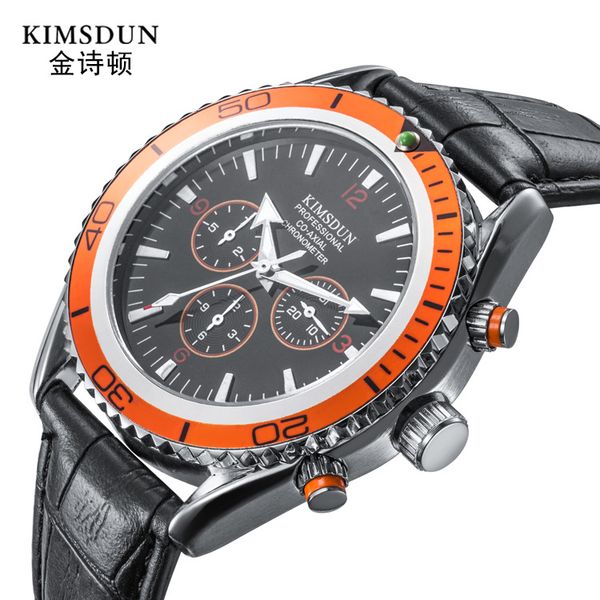 men automatic self wind mechanical rose gold silver black case brown leather rubber strap casual sports geneve watch, Slivery;brown
men automatic self wind mechanical rose gold silver black case brown leather rubber strap casual sports geneve watch, Slivery;brown