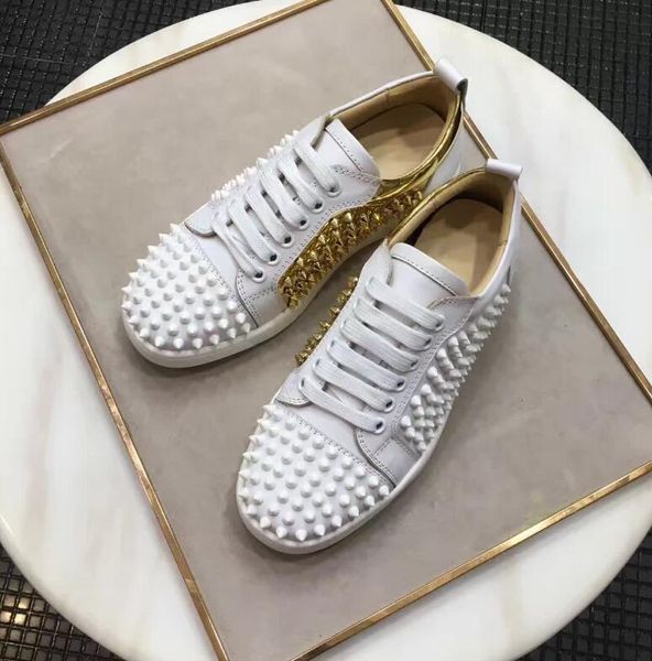 r sneaker-studded shoes red bottom low cut full spike shoes for men and women shoes party wedding genuine leather junior sneakers, Black
r sneaker-studded shoes red bottom low cut full spike shoes for men and women shoes party wedding genuine leather junior sneakers, Black