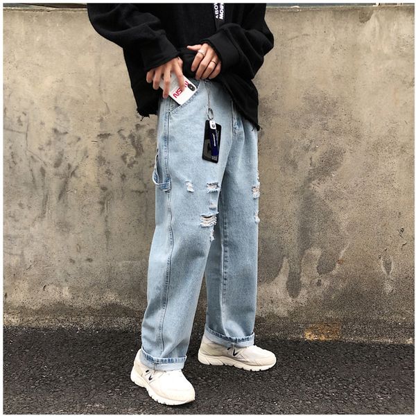 nice spring and autumn products youth male hip hop tide vogue retro hole loose washed straight casual jeans blue s-2xl
nice spring and autumn products youth male hip hop tide vogue retro hole loose washed straight casual jeans blue s-2xl