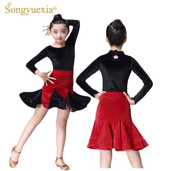 women's long-sleeved latin dance skirt autumn/winter new pattern children's latin dancing dress for kid 120-170cm, Black;red
women's long-sleeved latin dance skirt autumn/winter new pattern children's latin dancing dress for kid 120-170cm, Black;red