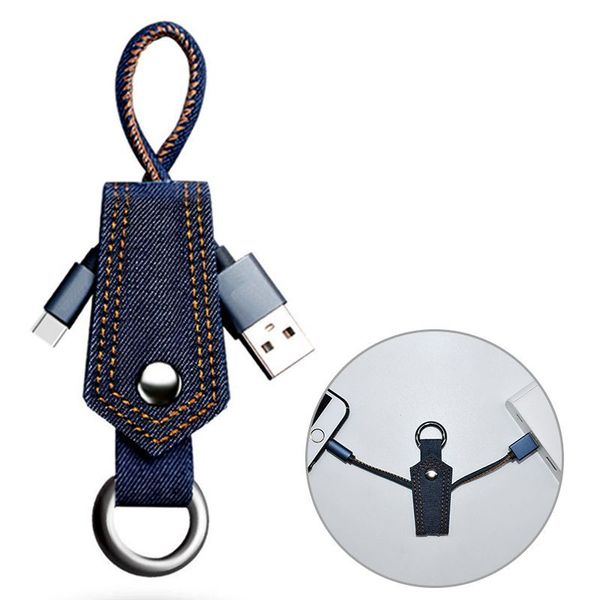 New Keychain Data Cables Durable Jean Cloth Type-C Micro USB Cables Portable Charger Cable Charging Code Data Line For Samsung Android Phone
New Keychain Data Cables Durable Jean Cloth Type-C Micro USB Cables Portable Charger Cable Charging Code Data Line For Samsung Android Phone