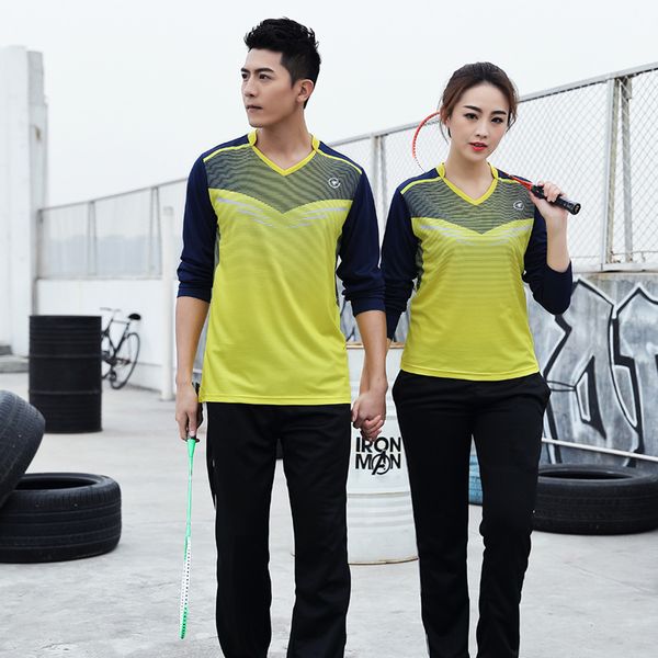 long-sleeved badminton jersey men and women's quick-drying tennis shirt and pants sportswear running training team match uniform, Black
long-sleeved badminton jersey men and women's quick-drying tennis shirt and pants sportswear running training team match uniform, Black