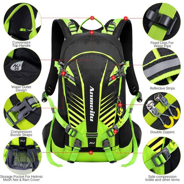 20l outdoor sports backpack waterproof large capacity bicycle bike backpack cycling bag pack for riding camping hiking
20l outdoor sports backpack waterproof large capacity bicycle bike backpack cycling bag pack for riding camping hiking