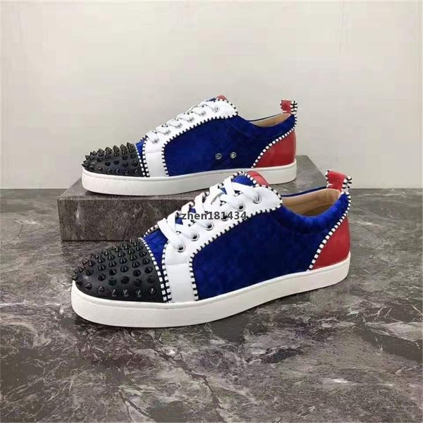2020 new color design fashion luxury men s red bottom shoes spiked low-casual leather sneakers men s wedding banquet dress trend shoes, Black
2020 new color design fashion luxury men s red bottom shoes spiked low-casual leather sneakers men s wedding banquet dress trend shoes, Black