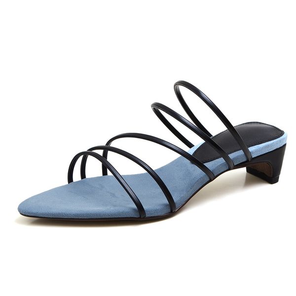 new arrival women slippers mid heel pointed toe ladies shoes summer fashion classic casual mules shoes 5 color, Black
new arrival women slippers mid heel pointed toe ladies shoes summer fashion classic casual mules shoes 5 color, Black