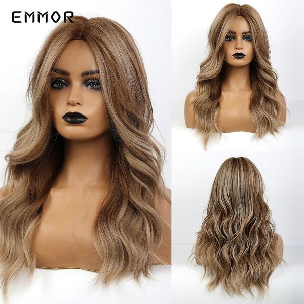 synthetic wigs emmor golden brown highlight honey wavy hair high temperature layered daily ombre wig for women, Black
synthetic wigs emmor golden brown highlight honey wavy hair high temperature layered daily ombre wig for women, Black