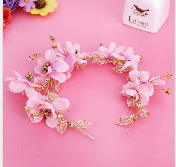 bride hair ornament hair band pink head flower wedding ornament flower wedding garment accessory, Slivery;golden
bride hair ornament hair band pink head flower wedding ornament flower wedding garment accessory, Slivery;golden