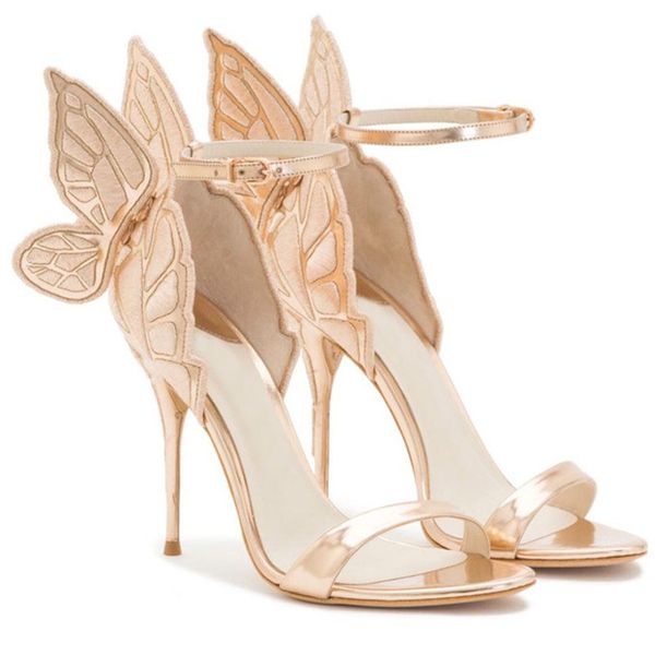 fashion- women angel wing sandals gladiator ankle strap high heels embroidered butterfly pumps bridal wedding shoes party sandles, Black
fashion- women angel wing sandals gladiator ankle strap high heels embroidered butterfly pumps bridal wedding shoes party sandles, Black