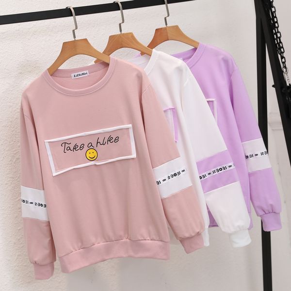 24-color long-sleeved sweatshirt women's korean cartoon spring and autumn sweet girl large size pullover cotton student harajuku, Black
24-color long-sleeved sweatshirt women's korean cartoon spring and autumn sweet girl large size pullover cotton student harajuku, Black