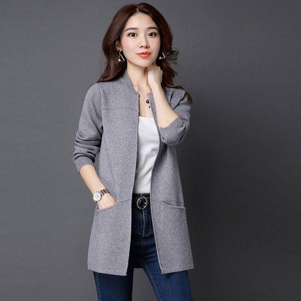 fashion long shawl cardigan jacket women jumper autumn winter plus size knitted sweater coat chaqueta mujer female cardigan, White
fashion long shawl cardigan jacket women jumper autumn winter plus size knitted sweater coat chaqueta mujer female cardigan, White