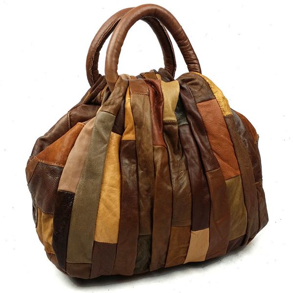 2019 new ladies genuine leather stitching fashion simple handbag retro portable trend shoulder slung large capacity shoulder bag
2019 new ladies genuine leather stitching fashion simple handbag retro portable trend shoulder slung large capacity shoulder bag