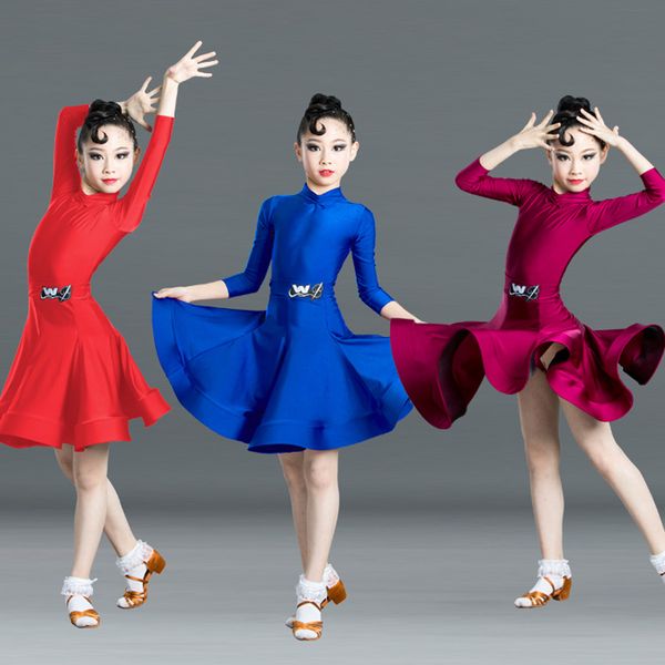 stage wear latin dance dress girls rumba cha samba salsa tango dancing clothes children competition costumes show dn5212, Black;red
stage wear latin dance dress girls rumba cha samba salsa tango dancing clothes children competition costumes show dn5212, Black;red