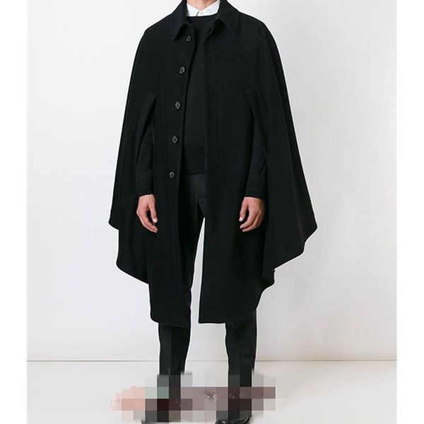 m-4xl autumn and winter models long men's cloak shawl cloak woolen coat woolen coat loose single-breasted tide men's shirt, Black
m-4xl autumn and winter models long men's cloak shawl cloak woolen coat woolen coat loose single-breasted tide men's shirt, Black