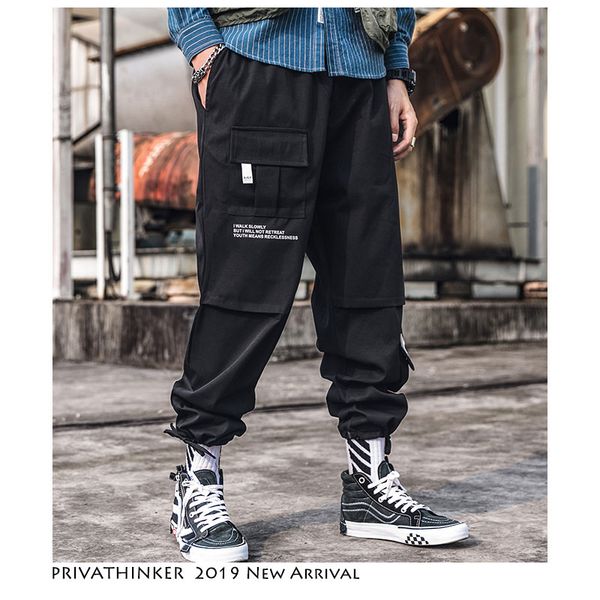 men vintage cargo pants 2019 spring streetwear joggers pants harajuku hip hop sweatpants black track tousers
men vintage cargo pants 2019 spring streetwear joggers pants harajuku hip hop sweatpants black track tousers