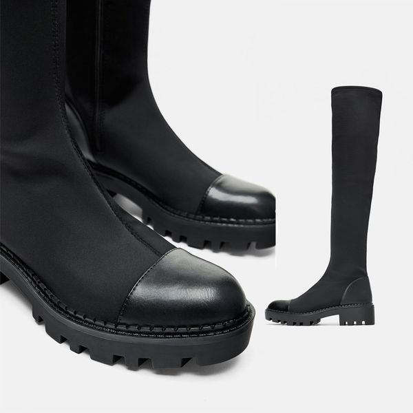 black2019autumn and winter new women's shoes black trench flat soles over the knee elastic boots thinbootsfashionboots jxx125
black2019autumn and winter new women's shoes black trench flat soles over the knee elastic boots thinbootsfashionboots jxx125