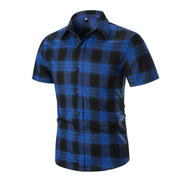 men's plaid shirt fashion casual short sleeve linen shirts men blouse men's clothing summer black red blue, White;black
men's plaid shirt fashion casual short sleeve linen shirts men blouse men's clothing summer black red blue, White;black