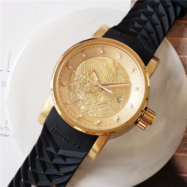 men's watch royal oak invicta sports casual calendar quartz watch long totem pu strap high quality, Slivery;brown
men's watch royal oak invicta sports casual calendar quartz watch long totem pu strap high quality, Slivery;brown