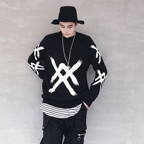 male male homme long sleeve o-neck sweater 2018 new autumn sweater men print pullover thick mens knitted sweaters, White;black
male male homme long sleeve o-neck sweater 2018 new autumn sweater men print pullover thick mens knitted sweaters, White;black