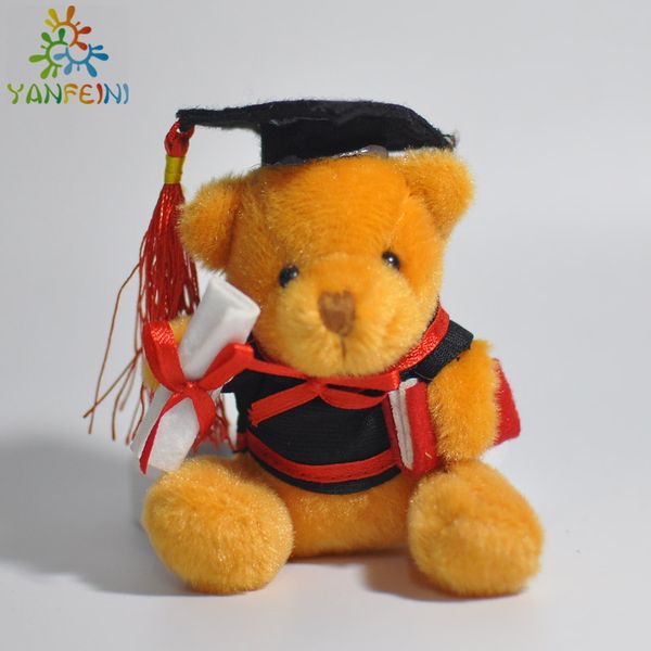 10pcs 9cm cute doctorial hat bear toy staffed creative animal plush toy graduation gift doll kids love doll brinquedos 11cm bear 
10pcs 9cm cute doctorial hat bear toy staffed creative animal plush toy graduation gift doll kids love doll brinquedos 11cm bear
