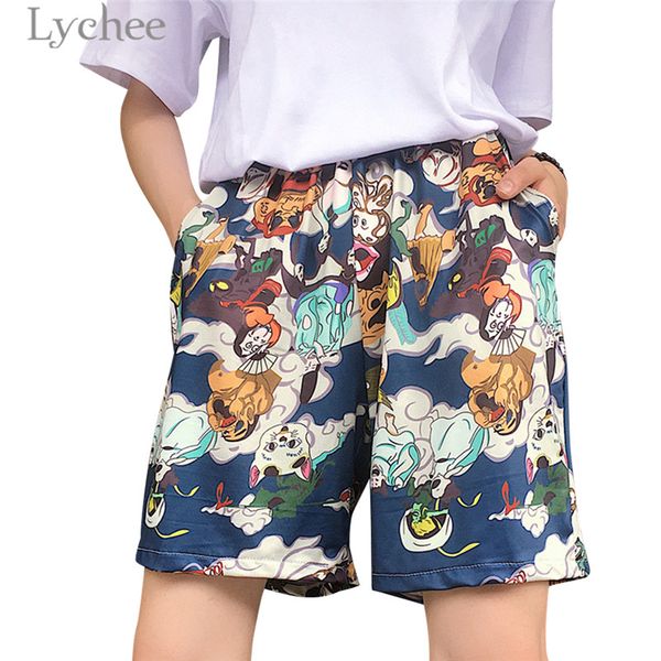 lychee harajuku japanese ghost print women shorts elastic waist shorts casual loose high waist female with pockets, White;black
lychee harajuku japanese ghost print women shorts elastic waist shorts casual loose high waist female with pockets, White;black
