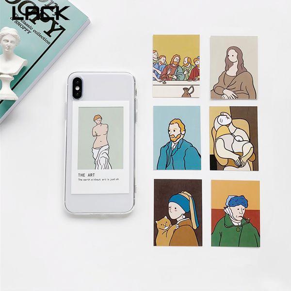 lack cute cartoon david oil painting card clear tpu cases for iphone 11 11 pro max x xs max xr 6 6s 7 8 plus phone case cover
lack cute cartoon david oil painting card clear tpu cases for iphone 11 11 pro max x xs max xr 6 6s 7 8 plus phone case cover