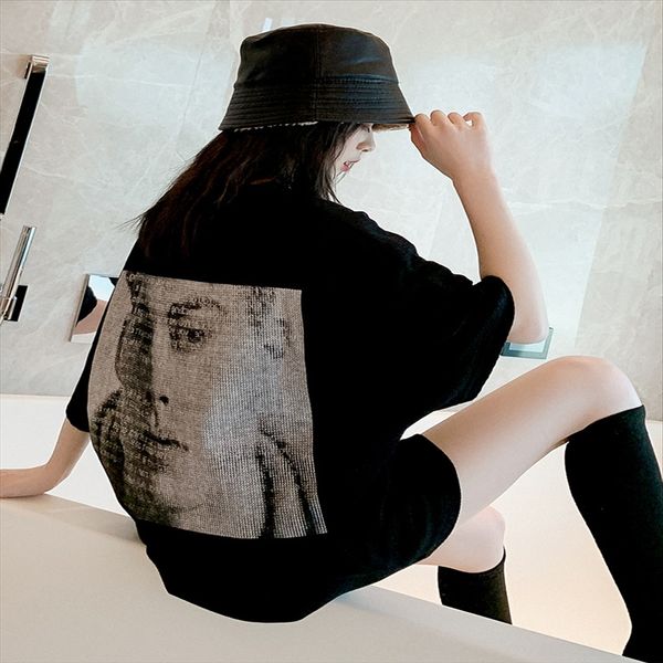 cotton-containing wedding dress 2020 casual women's super-fire loose printed short-sleeved all-match clothes cotton-containing t-shirt, White
cotton-containing wedding dress 2020 casual women's super-fire loose printed short-sleeved all-match clothes cotton-containing t-shirt, White