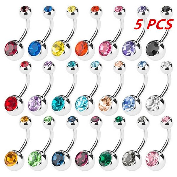 5 pcs assorted colors belly button ring surgical steel hypoallergenic lead and nickel14 gauge navel piercing body jewelry, Slivery;golden
5 pcs assorted colors belly button ring surgical steel hypoallergenic lead and nickel14 gauge navel piercing body jewelry, Slivery;golden