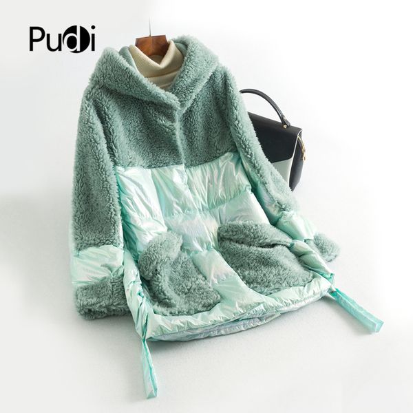 pudi women winter 100% wool polyester fabric fur down warm jacket with hood girl coat lady long jacket overcoat oms06, Black
pudi women winter 100% wool polyester fabric fur down warm jacket with hood girl coat lady long jacket overcoat oms06, Black