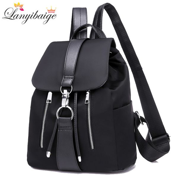 women backpack school bags for teenager girls nylon zipper design woman light shoulder bags fashion traveling backpack black
women backpack school bags for teenager girls nylon zipper design woman light shoulder bags fashion traveling backpack black