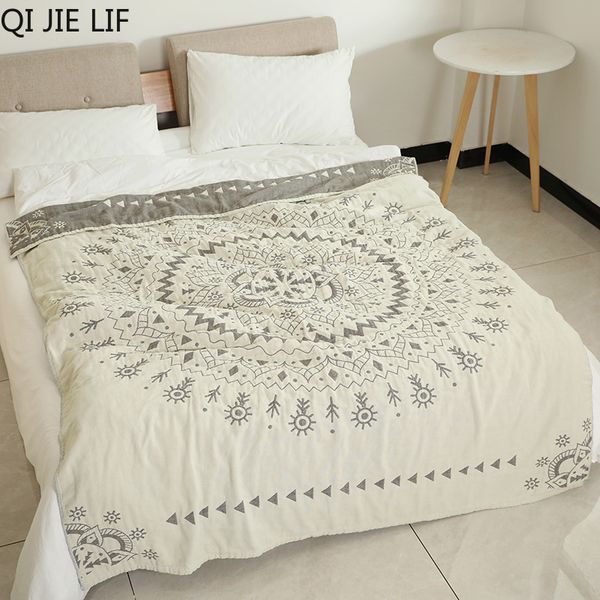 100% cotton muslin blanket bed sofa travel breathable chic mandala large soft throw blanket para
100% cotton muslin blanket bed sofa travel breathable chic mandala large soft throw blanket para