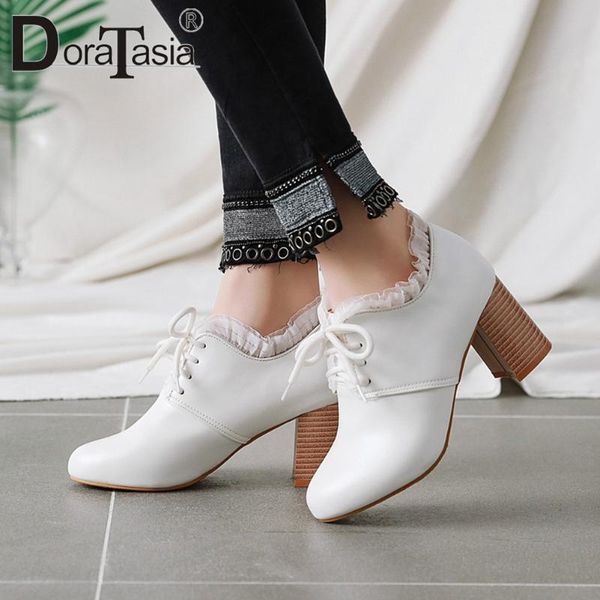 doratasia spring new ladies elegant lace decorating pumps 2020 high heels pumps women lace-up solid dress shoes woman, Black
doratasia spring new ladies elegant lace decorating pumps 2020 high heels pumps women lace-up solid dress shoes woman, Black