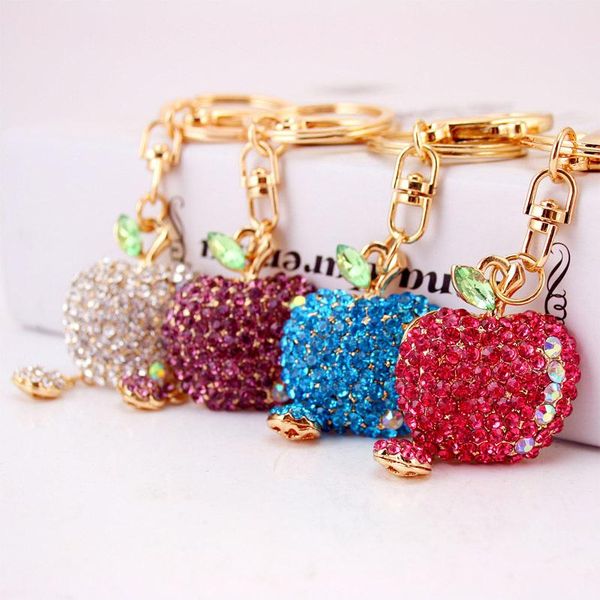 cute fruit apple keychain rhinestone crystal alloy pendant lobster clasp key chains kawaii women car key ring party gift 3pcs/lot new, Slivery;golden
cute fruit apple keychain rhinestone crystal alloy pendant lobster clasp key chains kawaii women car key ring party gift 3pcs/lot new, Slivery;golden