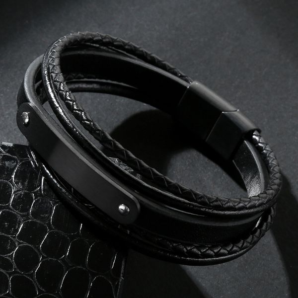 charm bracelet handmade men bracelet double circle leather chain stainless steel buckle men luxury jewelry, Golden;silver
charm bracelet handmade men bracelet double circle leather chain stainless steel buckle men luxury jewelry, Golden;silver