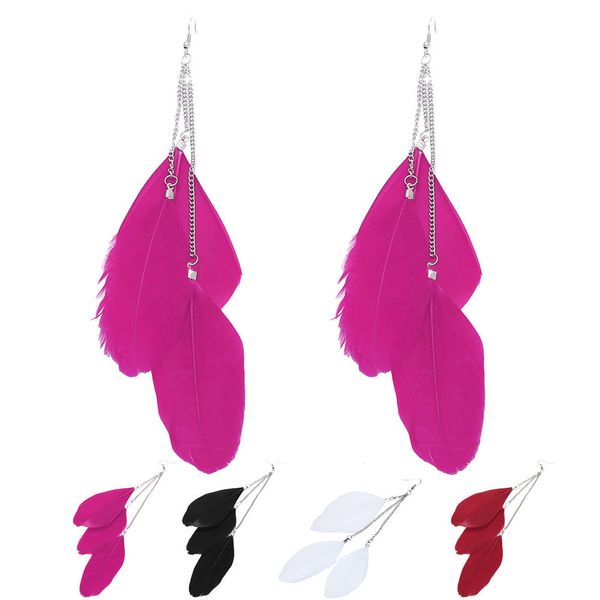 2018 women elegant long earring fashion handmade three feathers earrings new thailand vintage bohemian earring ing, Silver
2018 women elegant long earring fashion handmade three feathers earrings new thailand vintage bohemian earring ing, Silver