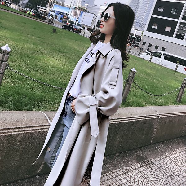 2020 fashion brand new women trench coat long double-breasted belt lady clothes autumn spring outerwear oversize quality t07, Tan;black
2020 fashion brand new women trench coat long double-breasted belt lady clothes autumn spring outerwear oversize quality t07, Tan;black