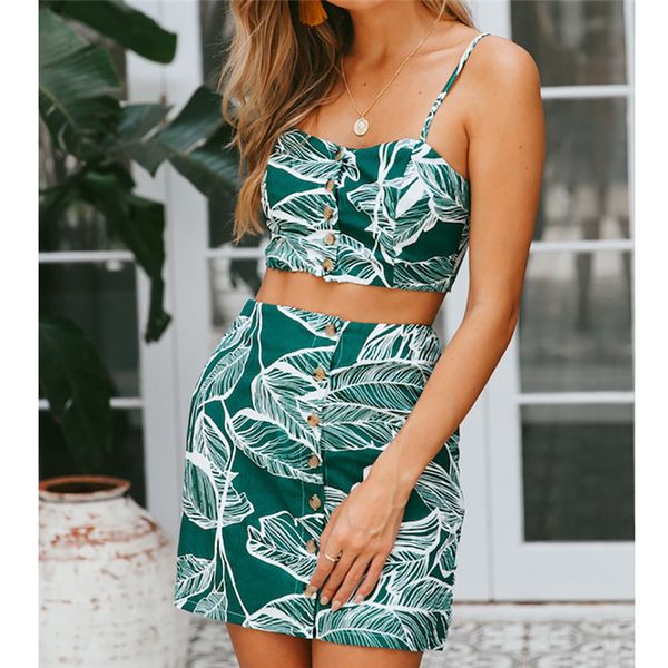 feitong summer two piece set women fashion camis v-neck leaf print crop with button short skirt suit plus size, White
feitong summer two piece set women fashion camis v-neck leaf print crop with button short skirt suit plus size, White