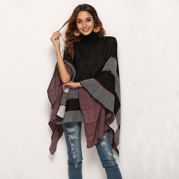 autumn winter knitted sweater warm sweater women female pullovers sweaters casual turtleneck women knit cloak striped, White;black
autumn winter knitted sweater warm sweater women female pullovers sweaters casual turtleneck women knit cloak striped, White;black