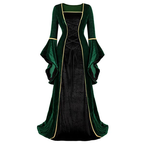 womens deluxe velvet renaissance irish dress medieval victorian costume dress cosplay retro gown fancy long, Silver
womens deluxe velvet renaissance irish dress medieval victorian costume dress cosplay retro gown fancy long, Silver